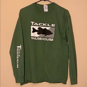 Green Long Sleeve Tackle Warehouse Tee Shirt Men M